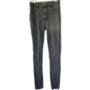 American Eagle Outfitters AEO Faded Black Sky High Jeggings Women's Jeans 2